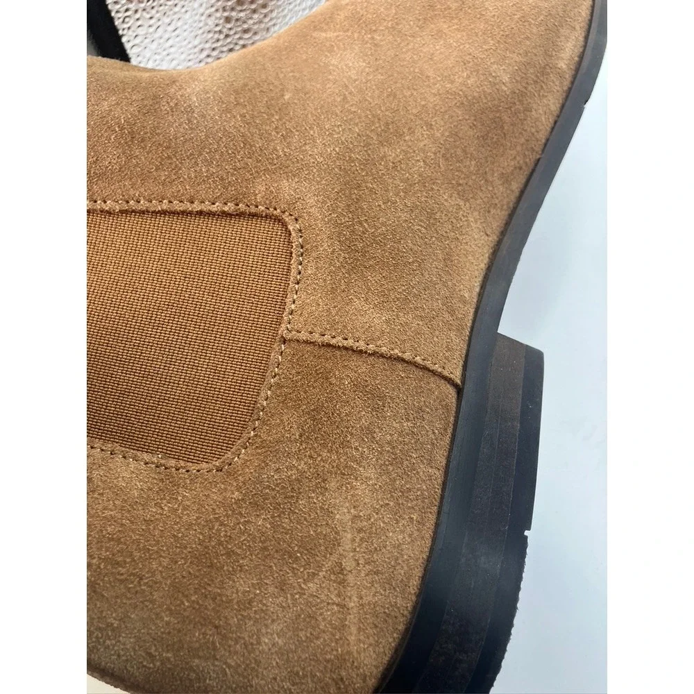 Express Chelsea Boots Mens 11 Brown  Suede Leather Slip On Ankle Boots